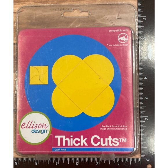 Lightly Used Sizzix 22143 Ellison Design Thick Cuts™ Card & Petal Die Cut - Picture 1 of 3